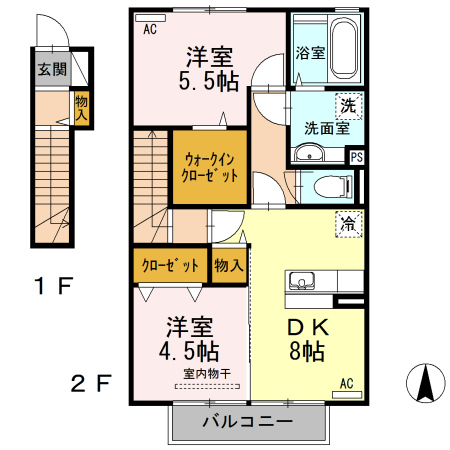 佐世保市中南部 構造:軽量鉄骨造